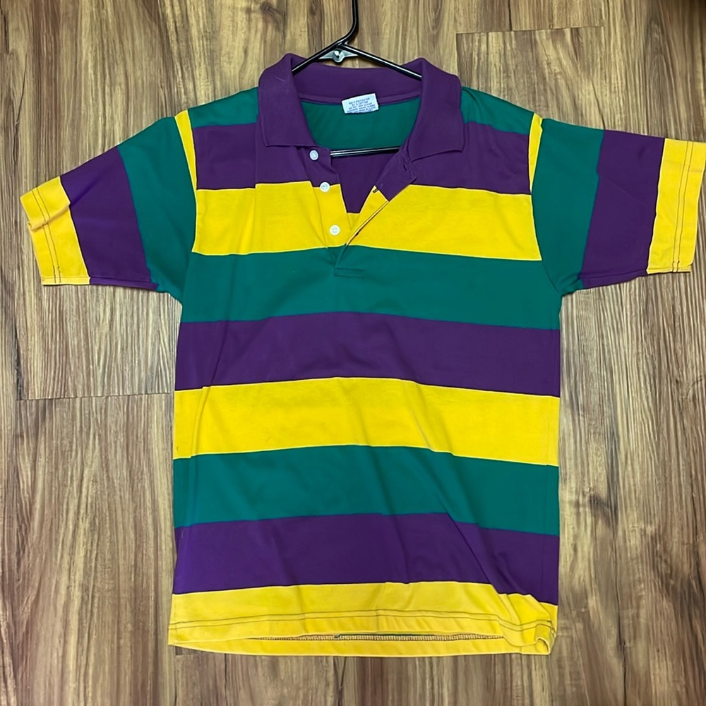 Mardi Gras polo- unisex